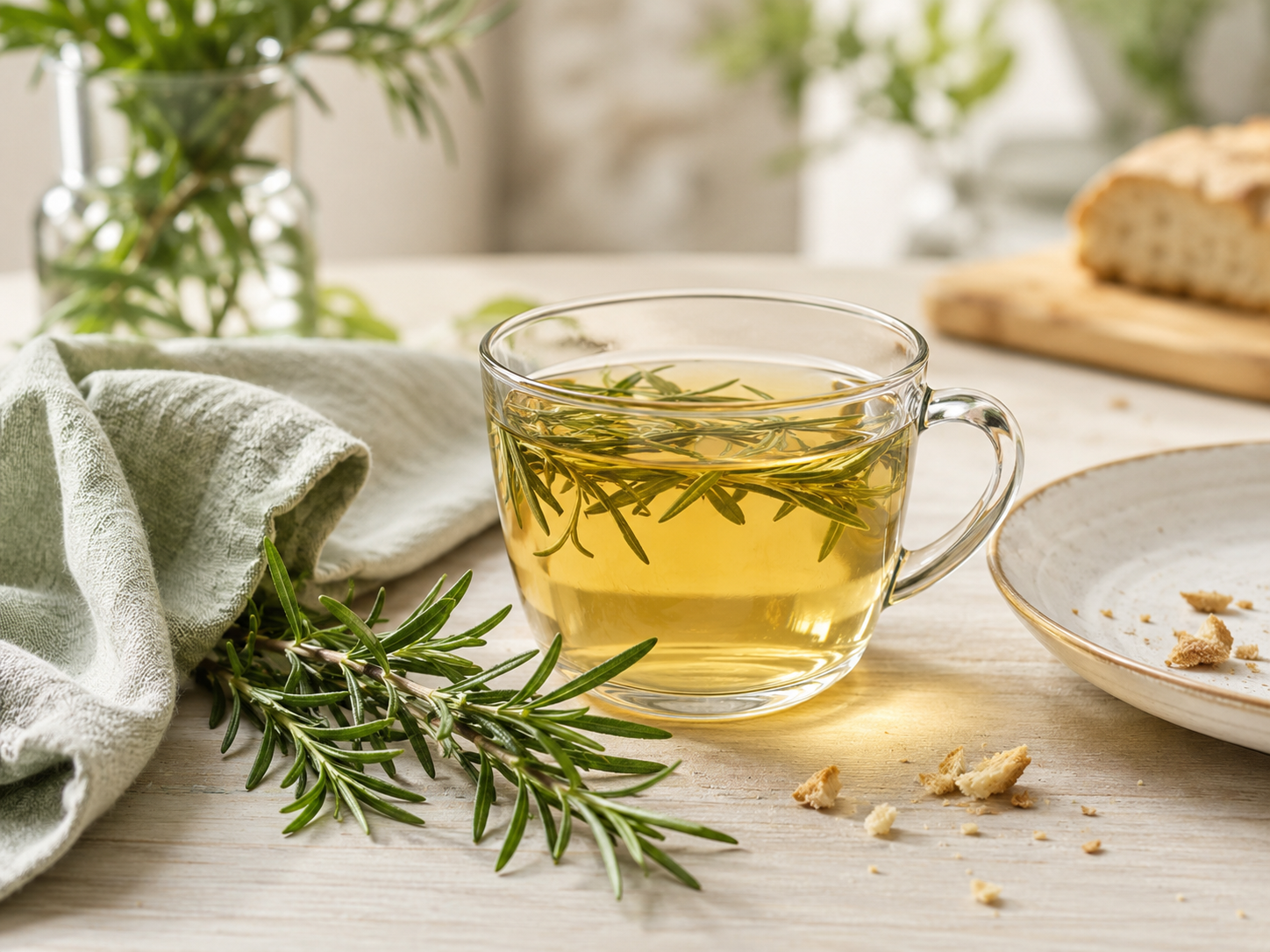 Romero para la digestión en infusión después de comer