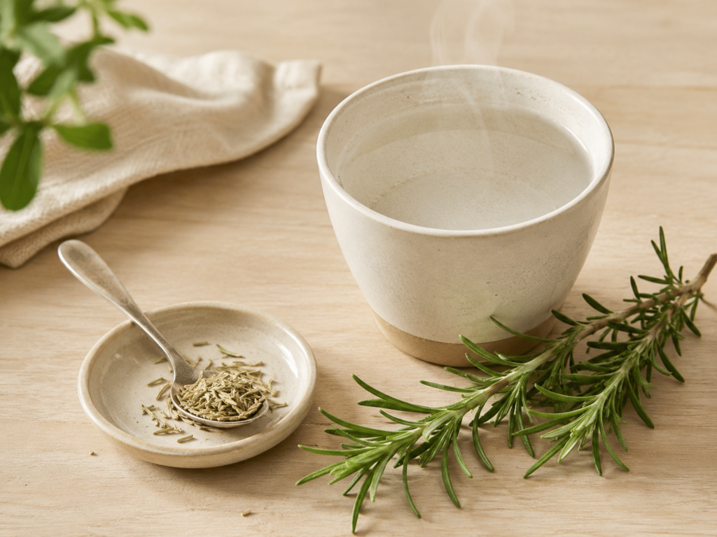 Cómo tomar romero para la digestión en una infusión suave y moderada